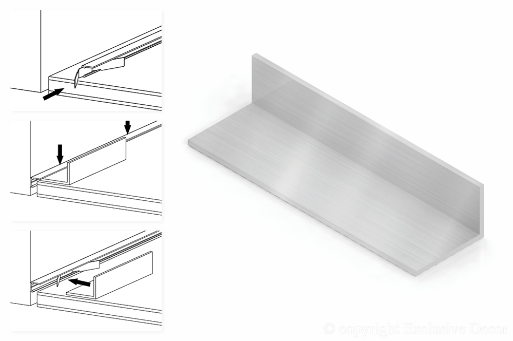 minilisten Montagehulp aluminium Montagehulp